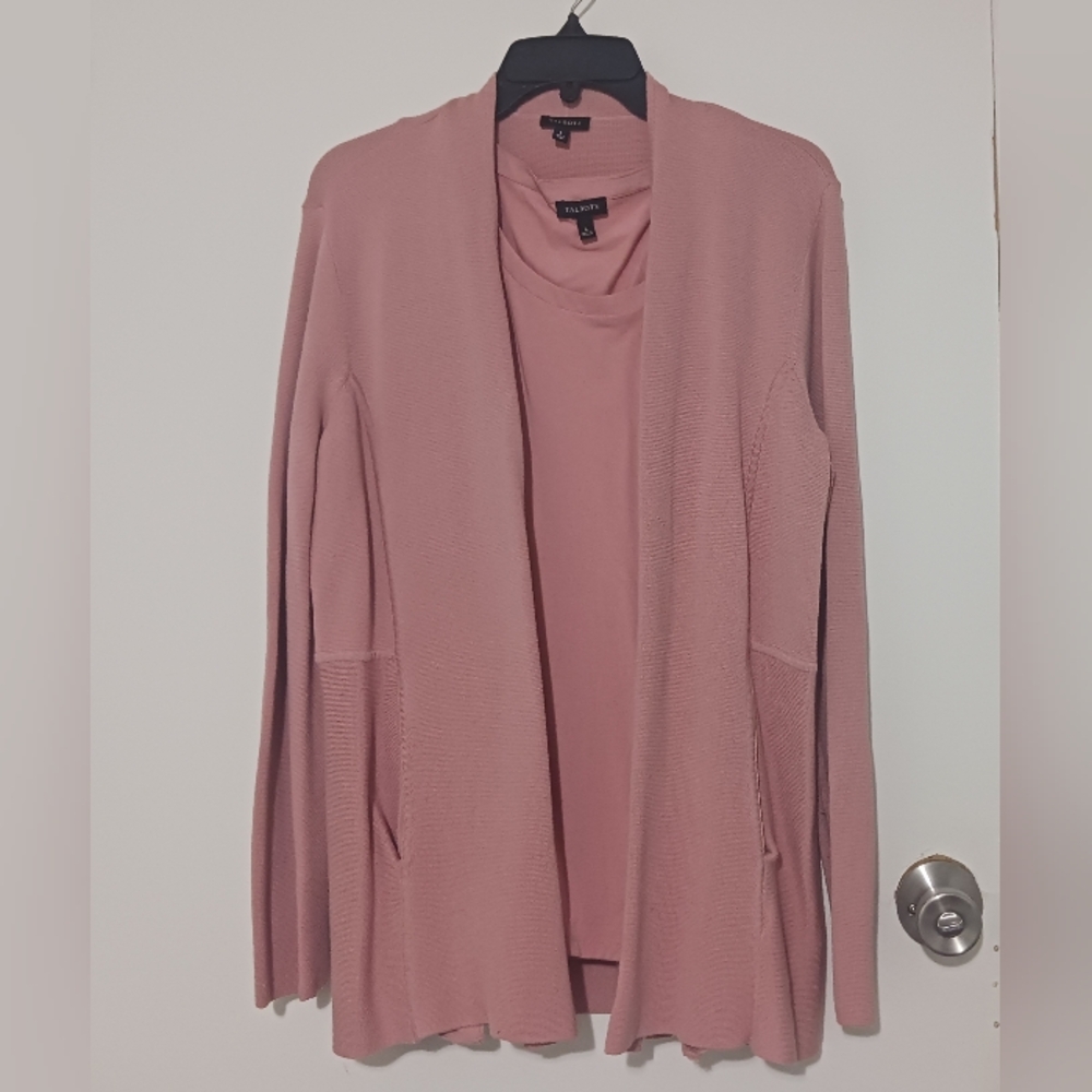 Talbots 2-Piece Matching Cardigan & Tank Top Set